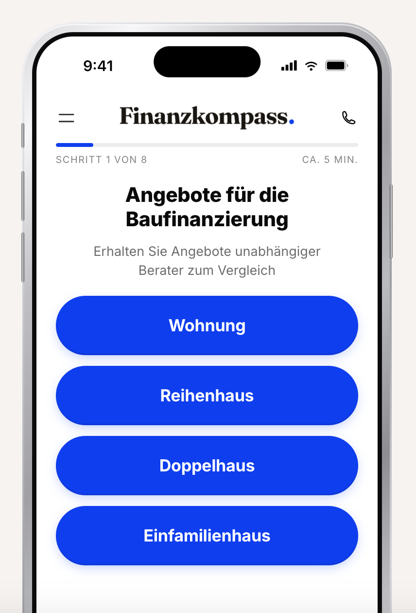 Finanzkompass App - Baufinanzierung